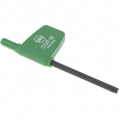 Wiha - T15 Torx Key - Flag-Style, 45mm Length Under Head, 3.1" OAL - All Tool & Supply