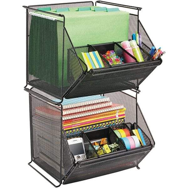 Safco - Black File Boxes-Storage - Steel Mesh - All Tool & Supply