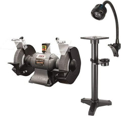 Jet - 12" Wheel Diam x 1" Wheel Width, 2 hp Grinder - 1-1/4" Arbor Hole Diam, 1 Phase, 1,720 Max RPM, 230 Volts - All Tool & Supply