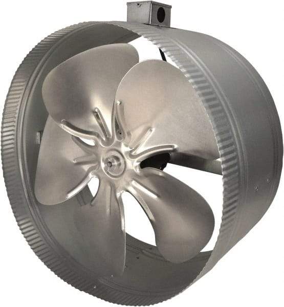 Suncourt - 16" Diam, 1.57 Amp, 120 Volt Duct Fan - 1,100 CFM, 1,180 RPM, Single Speed - All Tool & Supply