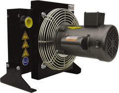 AKG Thermal Systems - SAE #20, 1 Fan Mount, Liquid-To-Air Aluminum Brazed Process Equipment Heat Exchanger - Oil Cooler, Ethylene Glycol/Water Mixture Cooler, 19.6" High x 21.65" Wide x 15.5" Deep, 250°F Max - All Tool & Supply