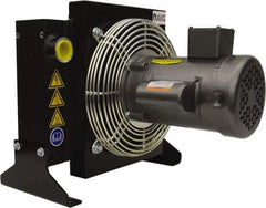 AKG Thermal Systems - SAE #16, 1 Fan Mount, Liquid-To-Air Aluminum Brazed Process Equipment Heat Exchanger - Oil Cooler, Ethylene Glycol/Water Mixture Cooler, 15.91" High x 16.54" Wide x 16" Deep, 250°F Max - All Tool & Supply