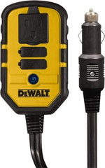 DeWALT - 1 Connection, 13.8 VDC Input, 120 VAC Output, 12 Amp Input Rating, 140 Peak Wattage, Power Inverter - 120 Watt Continuous Output Power - All Tool & Supply