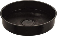 Funnel King - 4-3/8" High x 11-3/4" Diam, Polypropylene, Drum Funnel with Screen - 55 Gal Drum/Pail Capacity - All Tool & Supply