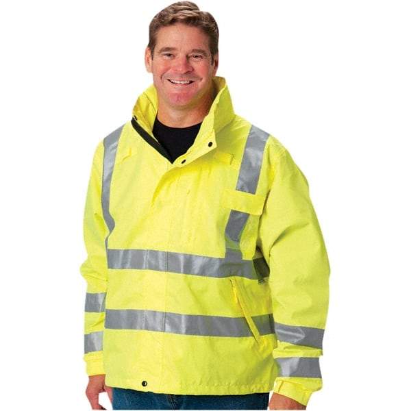 PIP - Size XL, High Visibility Yellow, Waterproof Jacket - All Tool & Supply