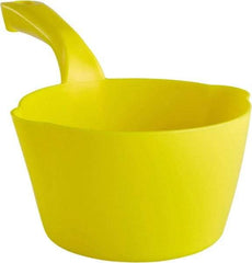 Remco - 32 oz Yellow Polypropylene Round Bottom Scoop - 6.8" Wide x 5.3" Deep Bowl, 5-1/2" Handle Length, 11.6" OAL - All Tool & Supply