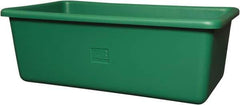 Remco - 70 Gal Green Rectangular Polyethylene Tub - 17" High x 26-1/2" Diam - All Tool & Supply