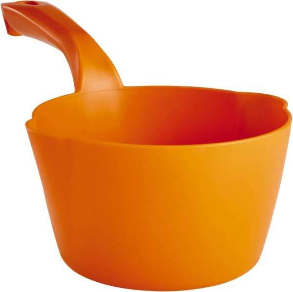 Remco - 32 oz Orange Polypropylene Round Bottom Scoop - 6.8" Wide x 5.3" Deep Bowl, 5-1/2" Handle Length, 11.6" OAL - All Tool & Supply