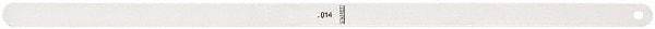 Starrett - Feeler Gages   Thickness (Decimal Inch): 0.0140    Leaf Length (Inch): 12 - All Tool & Supply