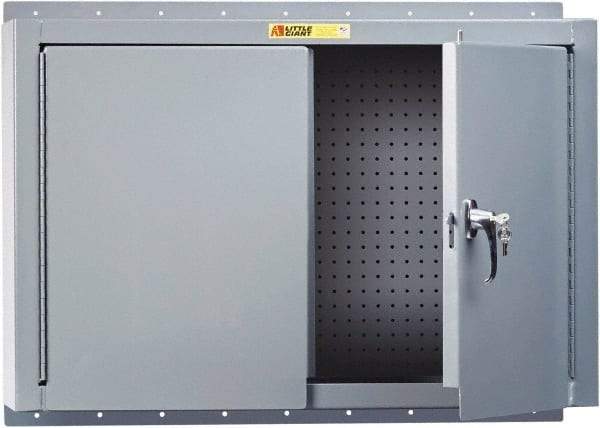 Little Giant - Wall Storage Cabinet - Steel, 36" Wide x 10" Deep x 24" High, Gray - All Tool & Supply