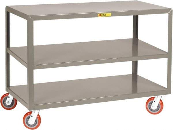 Little Giant - Mobile Table - Fixed Leg, Gray, 60" Long x 30" Deep x 34" High - All Tool & Supply