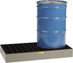 Little Giant - 33 Gal Sump Capacity, Steel Platform - Low Profile - 51" Long x 26" Wide x 6-1/2" High, 3,000 Lb Capacity - All Tool & Supply