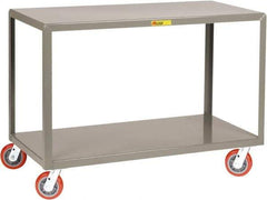 Little Giant - Mobile Table - Fixed Leg, Gray, 48" Long x 30" Deep x 34" High - All Tool & Supply