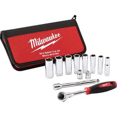 Milwaukee Tool - Socket Sets Measurement Type: Metric Drive Size: 3/8 - All Tool & Supply