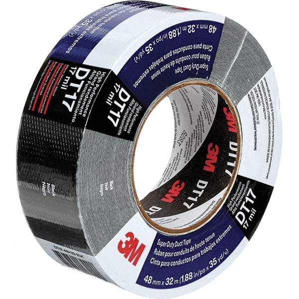 3M - 2" x 54.8m Silver Duct Tape - 8 mil, Rubber Adhesive, Polyethylene Film Backing, Series DT8 - All Tool & Supply