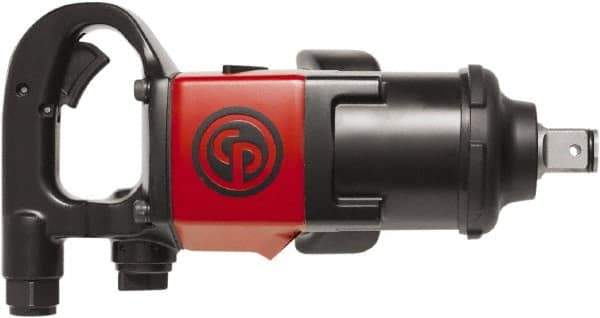 Chicago Pneumatic - 1" Drive, 6,200 RPM, 1,770 Ft/Lb Torque Impact Wrench - D-Handle, 40.4 CFM, 90 psi, 3/8" NPT Inlet - All Tool & Supply