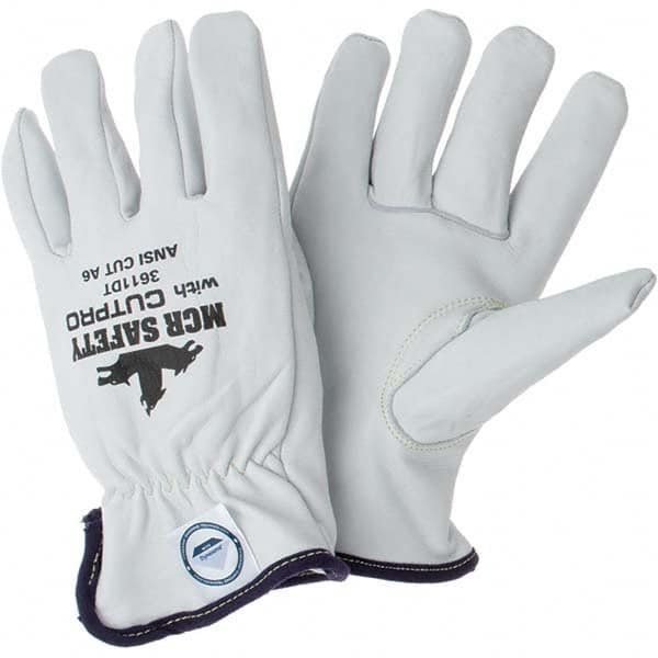 MCR Safety - Size XL, ANSI Cut Lvl A4, Puncture Lvl 3, Goatskin Leather Cut Resistant Gloves - All Tool & Supply