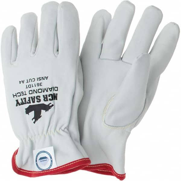 MCR Safety - Size 2XL, ANSI Cut Lvl A4, Puncture Lvl 3, Goatskin Leather Cut Resistant Gloves - All Tool & Supply