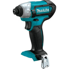 Makita - 12 Volt, 1/4" Drive, 80 Ft/Lb Torque, Cordless Impact Driver - Pistol Grip Handle, 2600 RPM, Lithium-Ion, Bare Tool - All Tool & Supply