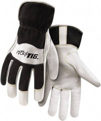 Steiner - Size L Unlined Palm, Fleece Kidskin Welding Glove - Slip-On Cuff, For TIG - All Tool & Supply