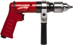 Chicago Pneumatic - 1/2" Reversible Keyed Chuck - Pistol Grip Handle, 900 RPM, 32 LPS, 0.5 hp - All Tool & Supply