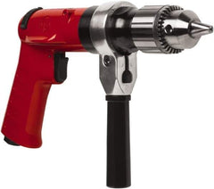 Chicago Pneumatic - 1/2" Reversible Keyed Chuck - Pistol Grip Handle, 500 RPM, 32 LPS, 0.5 hp - All Tool & Supply