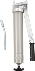 Umeta - Rigid Lever Grease Gun - 16 oz Capacity, 1/8 Thread Outlet, 17 Strokes per oz, Cartridge & Suction Fill - All Tool & Supply