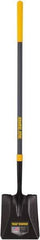 True Temper - 10-3/8" High x 9-3/4" Wide Square Steel Shovel - 47" Long Fiberglass Straight Handle, Turned - All Tool & Supply