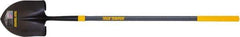 True Temper - 10-5/8" High x 8-7/8" Wide Round Steel Shovel - 47" Long Fiberglass Straight Handle, Turned - All Tool & Supply