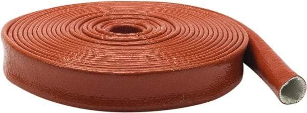 Atlantex - 1-3/4" ID Red/Orange Knit Firesleeve for Hoses - 50' Long, -65 to 500°F - All Tool & Supply