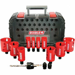 Freud - Hole Saw Kits Minimum Saw Diameter (Inch): 7/8 Maximum Saw Diameter (Inch): 2-9/16 - All Tool & Supply