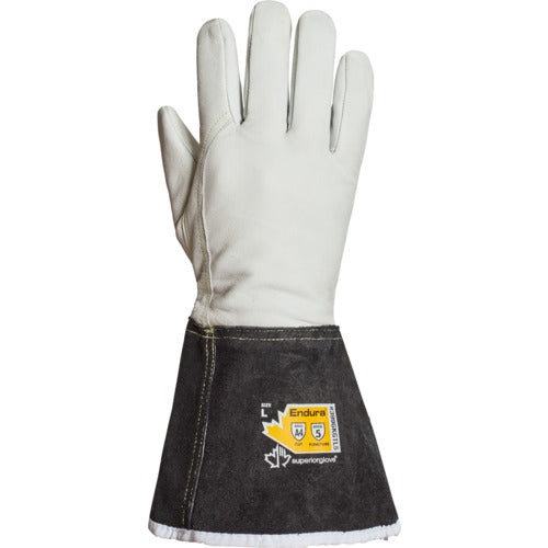 Extended gauntlet driver gloves that protect against cuts and keep hands warm down to -10°C / 14°F