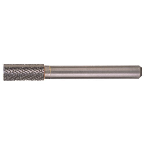 SB-1 Double Cut Solid Carbide Bur-Cylindrical with End Cut - Exact Industrial Supply