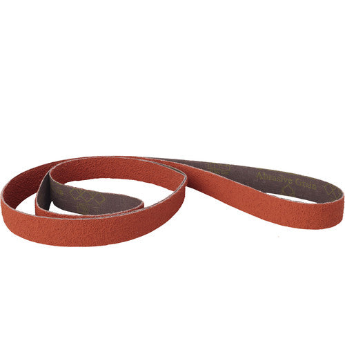 3M Cloth Belt 947D 80 X-weight 3/4″ × 18″ Fabri-lok Full-flex - Exact Industrial Supply