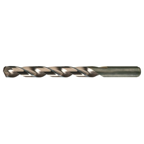 #18 RHS / RHC HSS-CO 8% (M42) 135 Degree Split Point Heavy Duty Cobalt Drill - Straw / Gold Oxide - Exact Industrial Supply