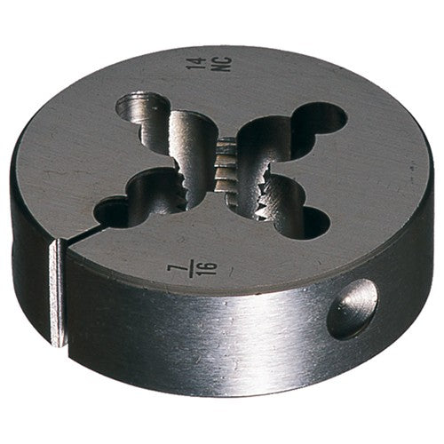 ‎3/8-18 NPT 2″ OD 382 Carbon Steel Round Adjustable Die - Exact Industrial Supply