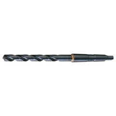 1 RHS / RHC HSS 118 Degree Radial Point General Purpose Taper Shank Drill - Steam Oxide - Exact Industrial Supply