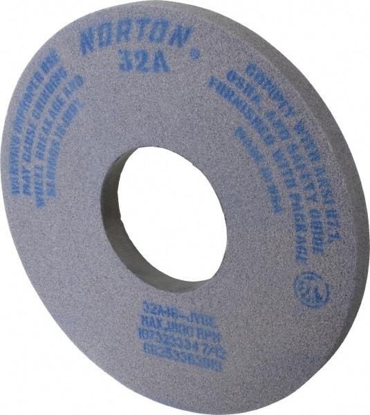 Norton - 14" Diam x 5" Hole x 1" Thick, J Hardness, 46 Grit Surface Grinding Wheel - Aluminum Oxide, Type 1, Coarse Grade, 1,800 Max RPM, Vitrified Bond, No Recess - All Tool & Supply