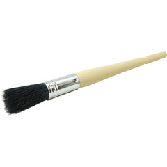 #4 11/16″ Oval Sash Brush, Black China Bristle, 2″ Trim Length, Plain Foam Handle - All Tool & Supply