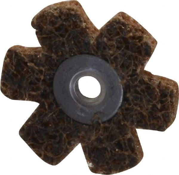 Superior Abrasives - 1-1/2" Diam Nonwoven Sanding Star - Coarse Grade, Eyelet, 8,000 RPM - All Tool & Supply