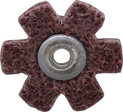 Superior Abrasives - 1-1/2" Diam Nonwoven Sanding Star - Medium Grade, Eyelet, 8,000 RPM - All Tool & Supply