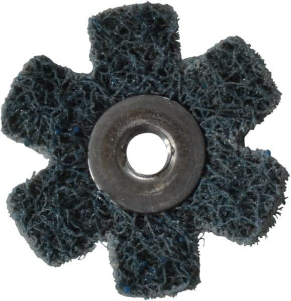 Superior Abrasives - 1-1/2" Diam Nonwoven Sanding Star - Very Fine Grade, Eyelet, 8,000 RPM - All Tool & Supply