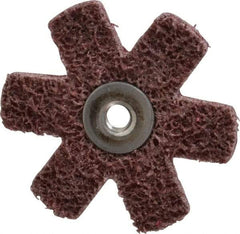 Superior Abrasives - 2" Diam Nonwoven Sanding Star - Medium Grade, Eyelet, 8,000 RPM - All Tool & Supply