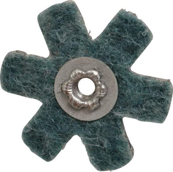 Superior Abrasives - 2" Diam Nonwoven Sanding Star - Very Fine Grade, Eyelet, 8,000 RPM - All Tool & Supply