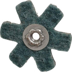 Superior Abrasives - 2" Diam Nonwoven Sanding Star - Very Fine Grade, Eyelet, 8,000 RPM - All Tool & Supply