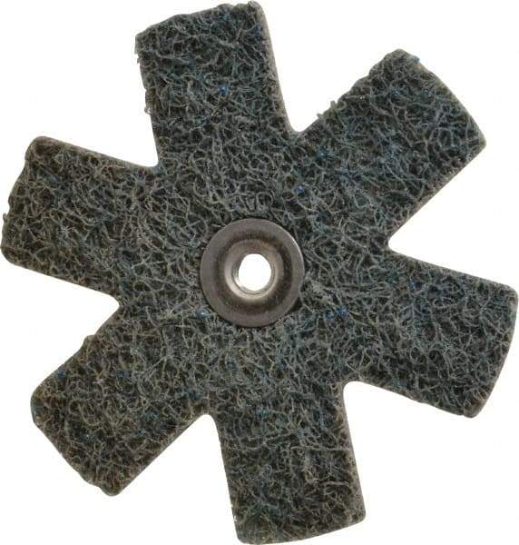 Superior Abrasives - 3" Diam Nonwoven Sanding Star - Very Fine Grade, Eyelet, 8,000 RPM - All Tool & Supply