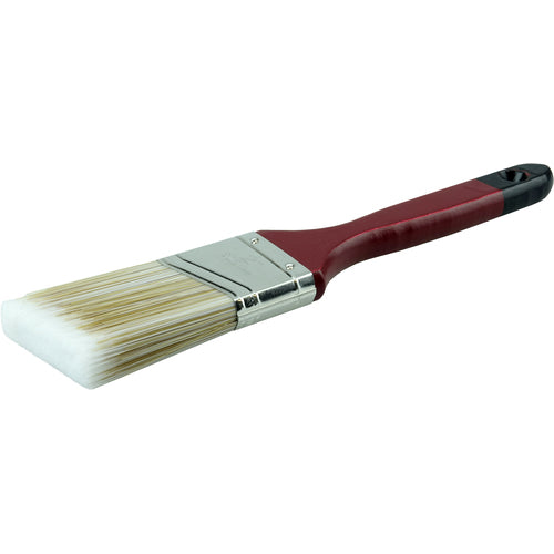 2″ Angled Sash Brush, Poly/Nylon Fill, 2-1/2″ Trim Length, Red Foam Handle - All Tool & Supply