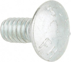 Value Collection - 1/4-20 UNC 1/2" Length Under Head, Standard Square Neck, Carriage Bolt - Grade 2 Steel, Zinc-Plated Finish - All Tool & Supply