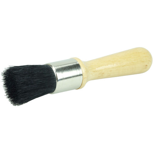 1″ Stencil Brush, China Bristle, 1-3/8″ Trim Length, Lacquered Wood Handle - All Tool & Supply