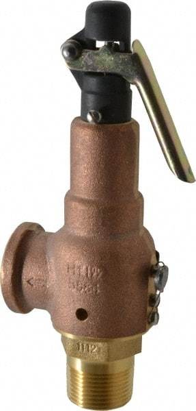 Midwest Control - 1" Inlet, 1" Outlet, ASME Safety Relief Valve - 150 Max psi, Bronze, 625 Cubic' per Min - All Tool & Supply